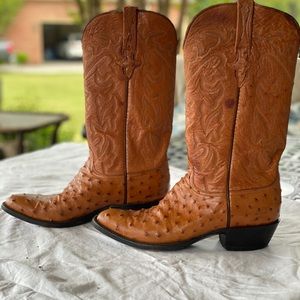 Lucchese classics HANDMADE FULL OSTRICH mens boots